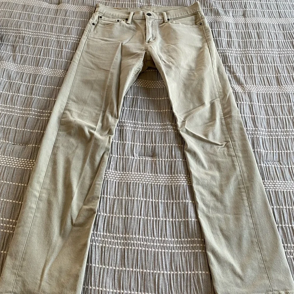 Levi’s Denim Tan Green Khaki Pants Skinny Jeans Slim W31 L32